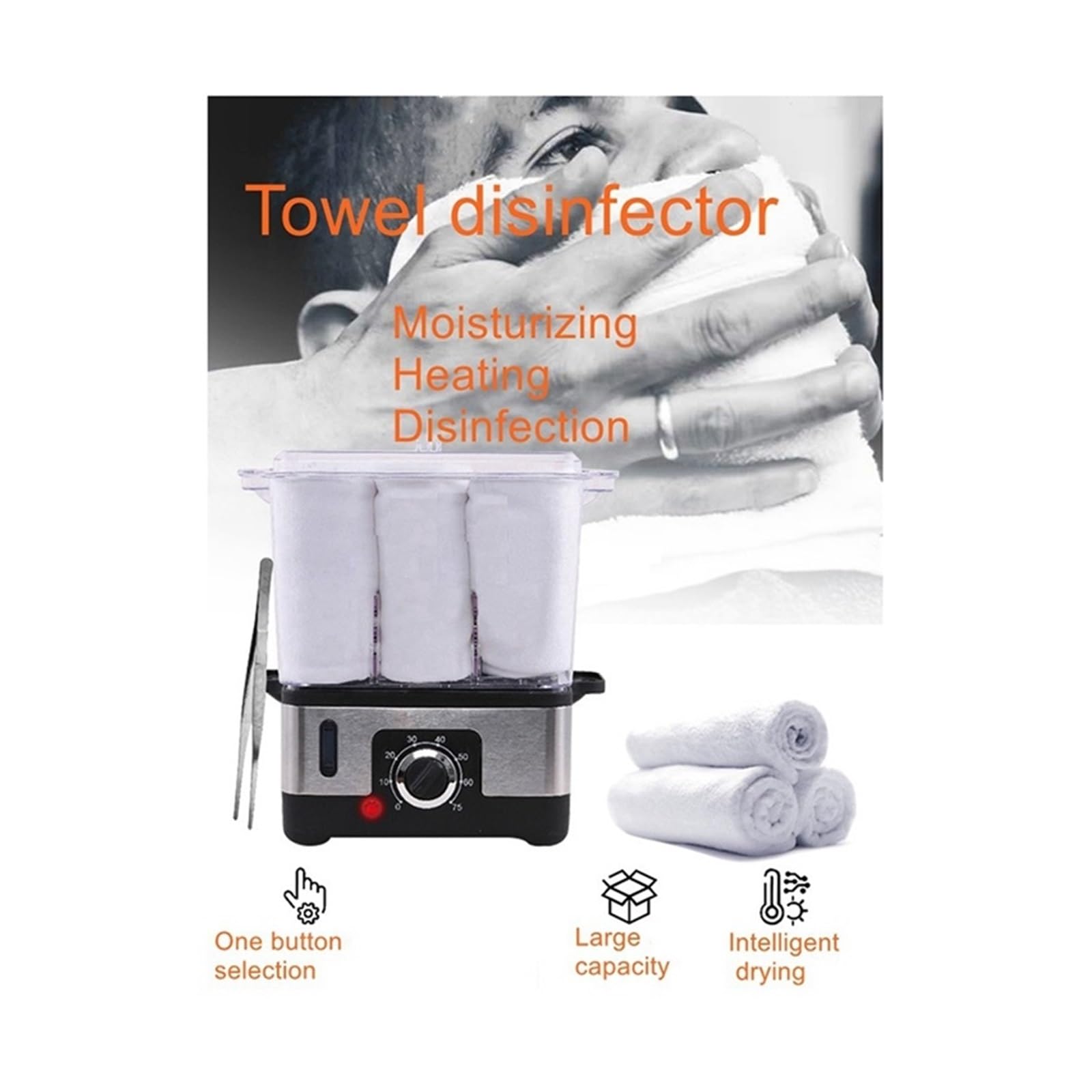 Scaldasalviette, Sterilizzatore for asciugamani Home Salone di bellezza Riscaldamento Attrezzatura for asciugamani Piccolo negozio di barbiere Scaldasalviette izzatore Scaldasalviette Spa per la casa