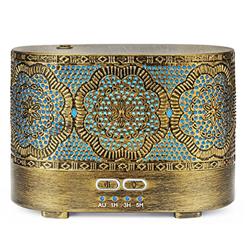 SALUBRITO Aroma Diffuser 300ml, Metall Diffusor für ätherische öle,...