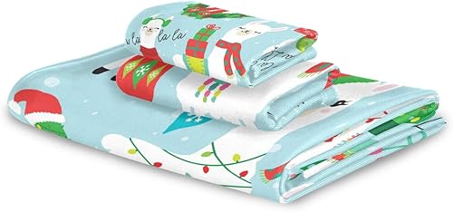 Miniatura 7 de Juego de 3 toallas de playa a cuadros de girasoles amarillos de otoño con flores florales de tartán blanco y negro, suaves, finas, duraderas,