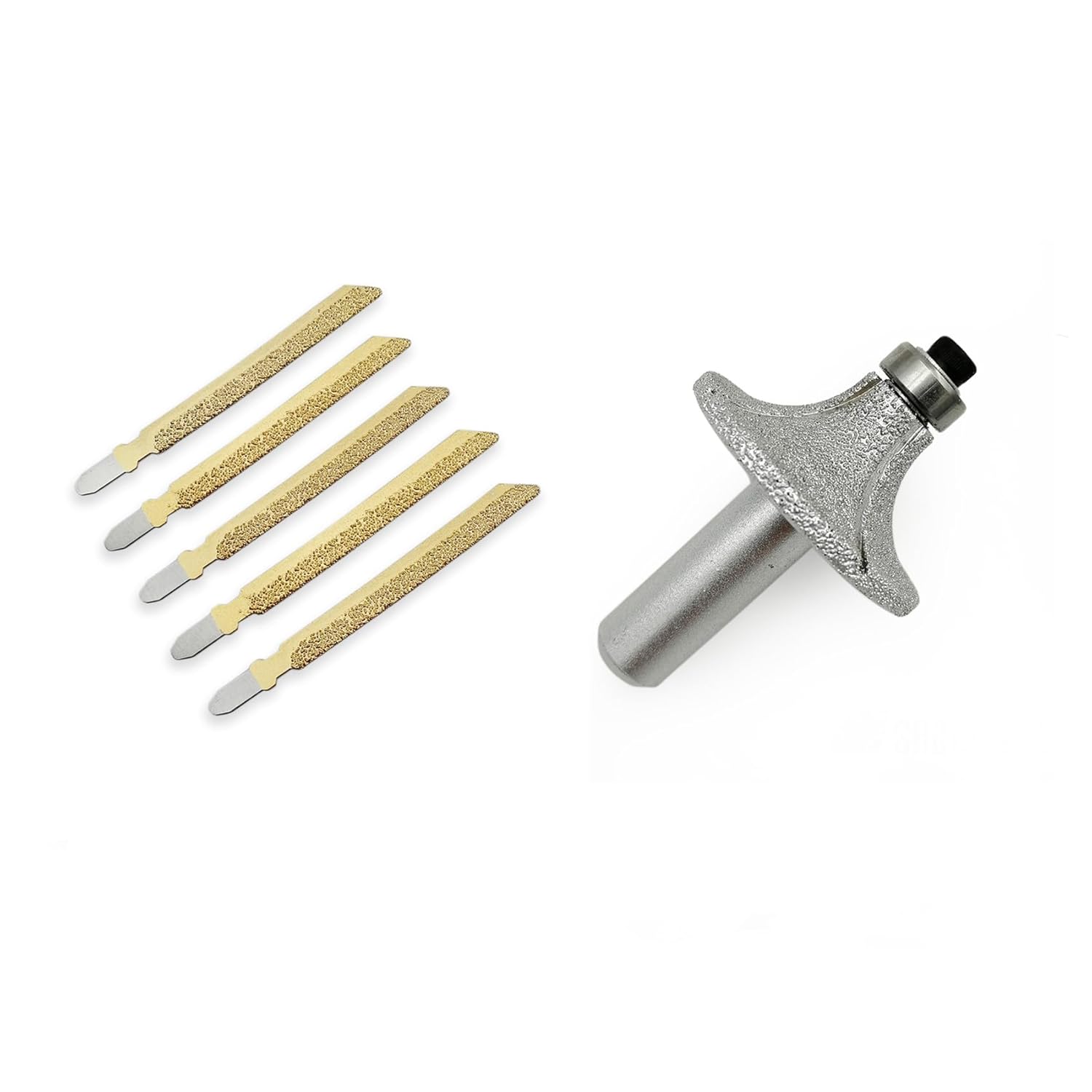 SHDIATOOL Diamond Jig Saw Blades for Tile Ceramic Brick Granite Marble with T-Shank 46 Grit