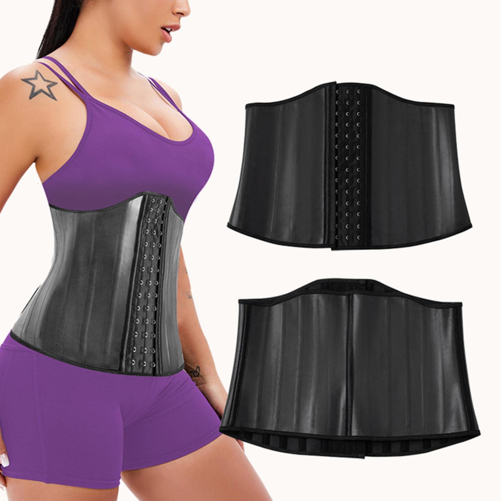 Correo de Cintura de látex Corsé Slana Slumming Shapewear Femenina Femenina Modelado Modelado Correa Reductor Faja