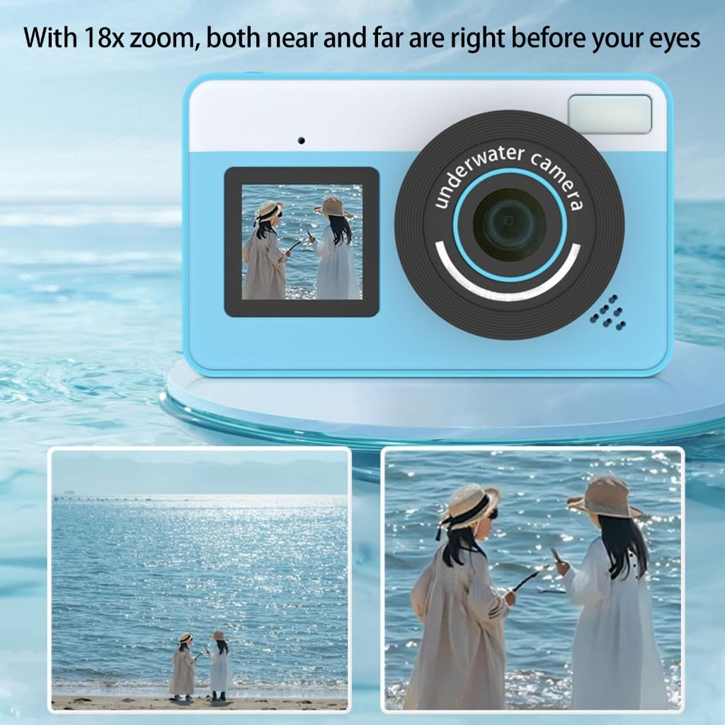 Appareil photo numérique étanche 2,8" 48 MP Résolution photo 3 m Profondeur légère