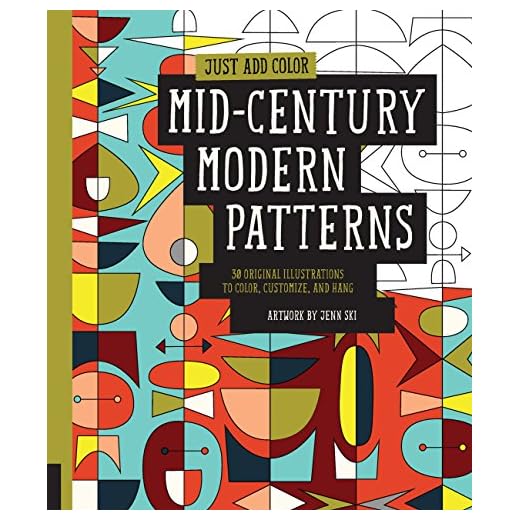 Mid-Century Modern Coloring Book