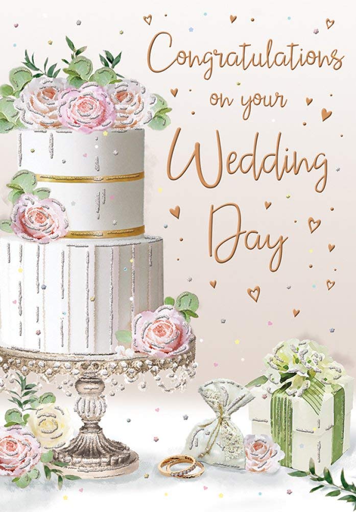 Piccadilly Greetings Occasion Card Wedding - 9 x 6 inches - Regal Publishing, C80636