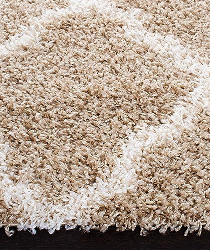Image of 2x4 feet Soft Runner Rug for Living Room and Bedroom, Modern Indoor Floor Carpet with Non-Slip Backing, Comfortable Decorative Home Decor Rug, Easy Clean & Durable- (Beige M II, Rectangular)