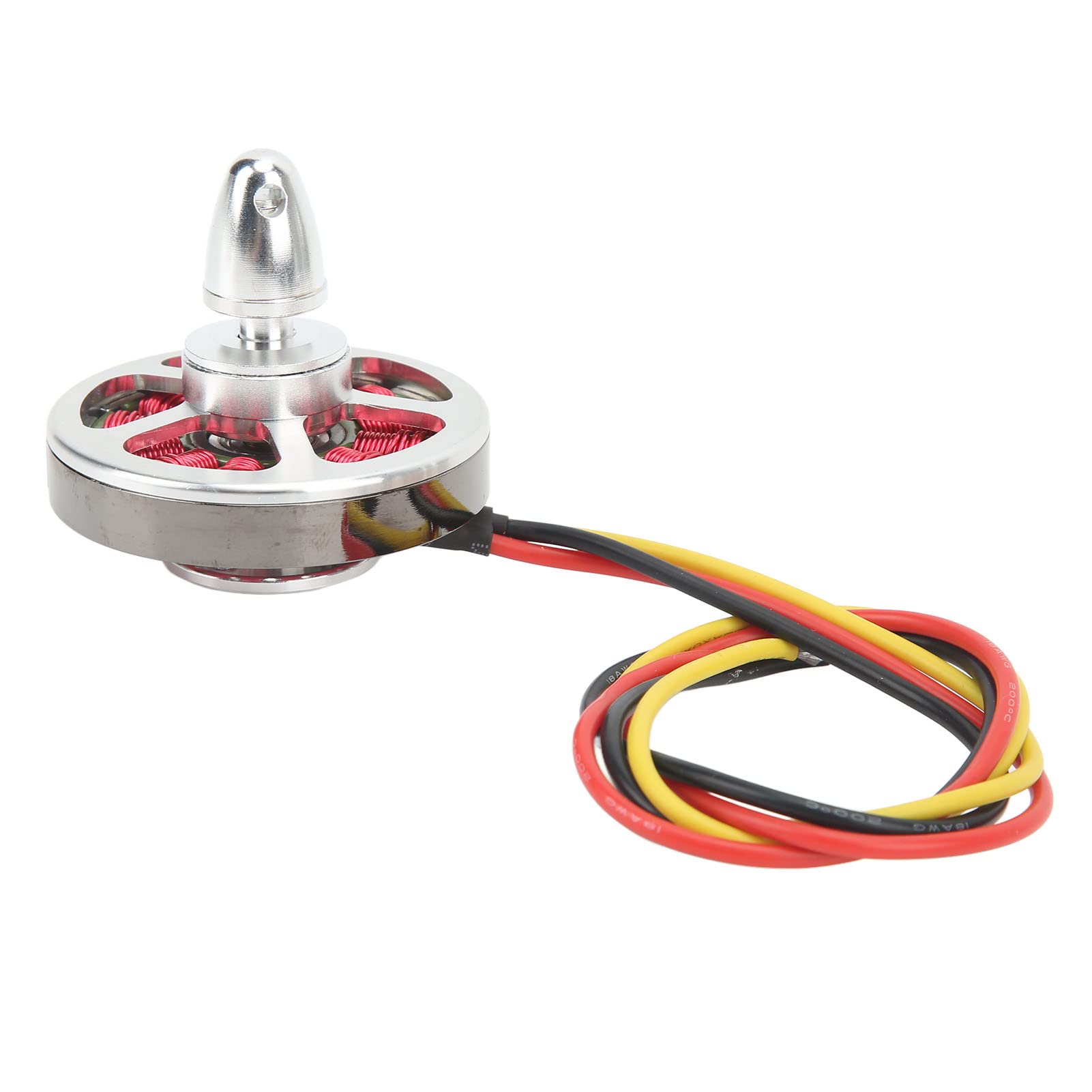 4 szt. Bezszczotkowy silnik tarczowy 5010 750KV Wysokowydajny wieloosiowy multicopter Bezszczotkowy silnik do quadcoptera Drone RC Samolot Stop aluminium Srebrny 50x10mm