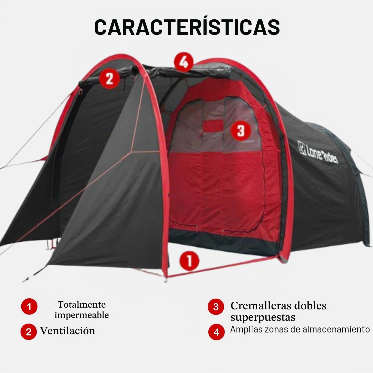 MotoTent - Tienda de campaña para motocicleta, refugio de túnel para 2 personas con garaje para bicicletas, cúpula ultraligera de fácil instalación para turismo y senderismo, incluye bolsa de
