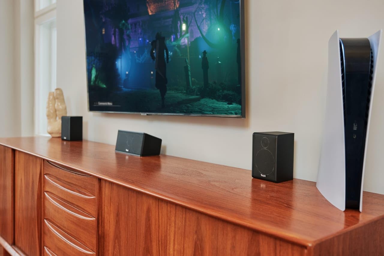 Teufel CONSONO 25 Système Home Cinéma Surround 5.1 avec Bluetooth, Dolby Audio, HDMI ARC CEC