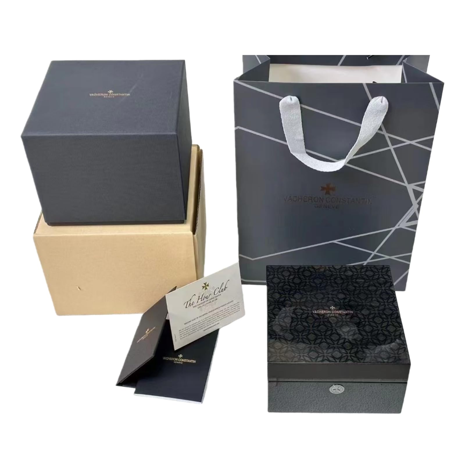 Bauletto Conservazione Orologi Legno Massello Robusto Peso 1.5kg Custodia Guscio Rigido Supporto per Vacheron Constantin Patrimony