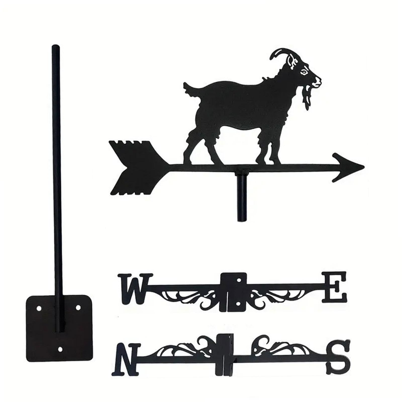 Metal Weather Vane Wind Direction Indicator for Barn Sheds Courtyard Outside|Home & Garden|Yard, Garden & Outdoor Living|Garden Décor|Weathervanes-image-21