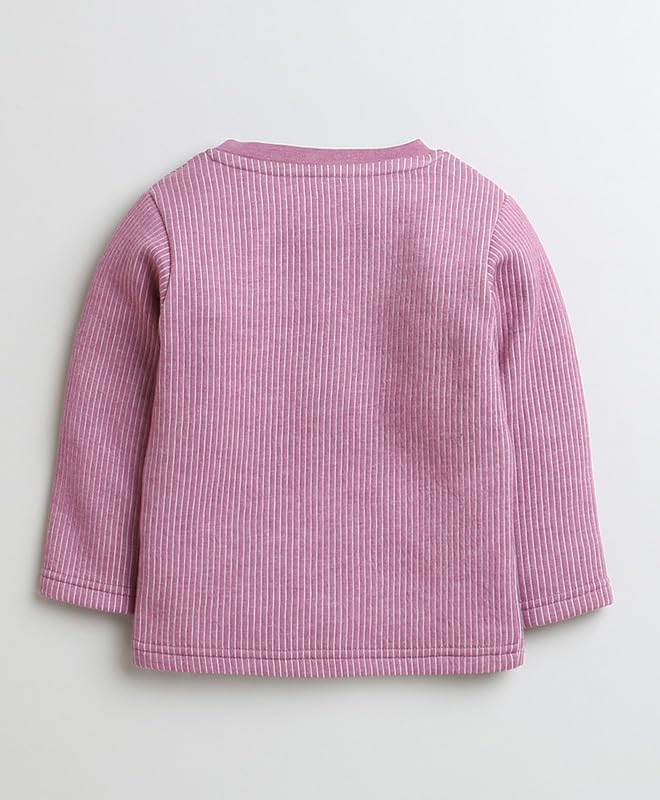 BUMZEE Yellow & Mauve Girls Full Sleeves Cotton Thermal Jablas Pack of 2 Age - 0-3 Months (Peb9621B-ylw.muv) 1
