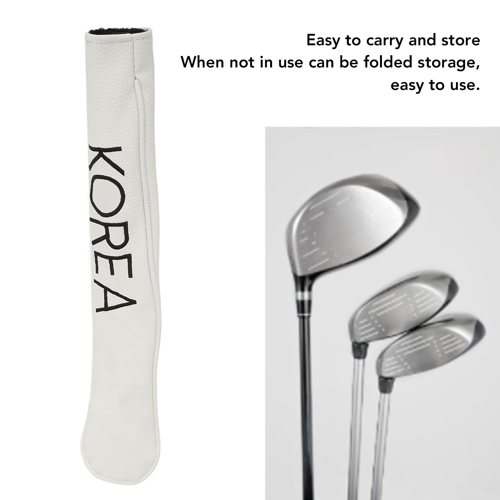 Copritesta Per Mazze Da Golf Con Design Birdie - Pelle PU Impermeabile - Driver Fairway Ibrido Putter