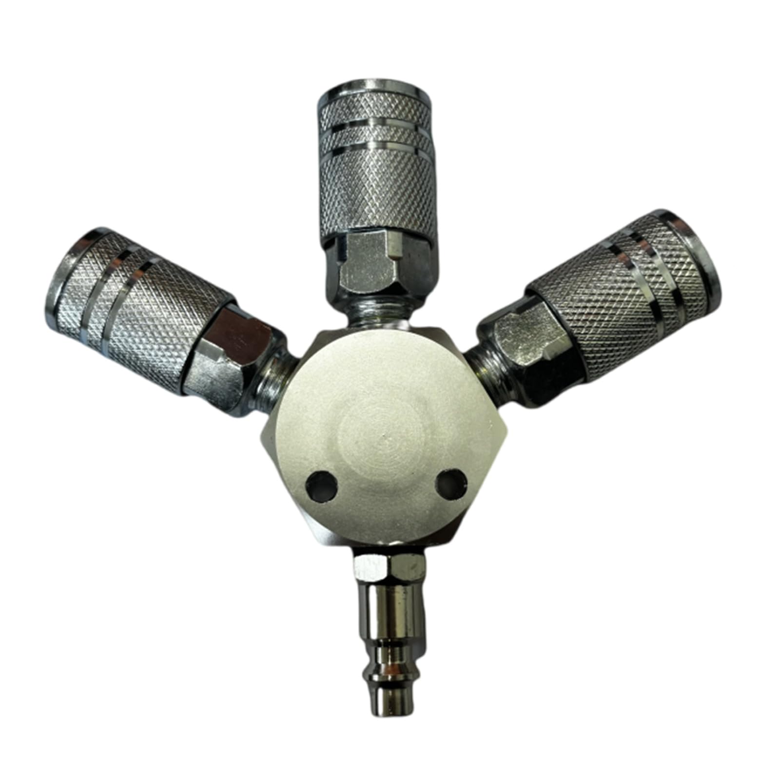 3 Way Air Manifold with Coupler and Plugs Air Splitters Quick Connectors Compressor Hose Fitting Hose Connectors Home Garage Pneumatic Joint