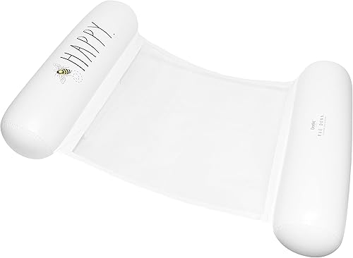 Rae Dunn x CocoNut Float - Flotador de hamaca para adultos, tamaño adulto, inflable, flotador de silla de montar y silla de descanso, versátil