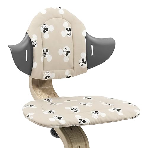 Nomi Stokke - Cojín Mickey Signature  Añade suavidad y comodidad a la silla y silla alta  Fácil de colocar y quitar  para mayores de 6 meses