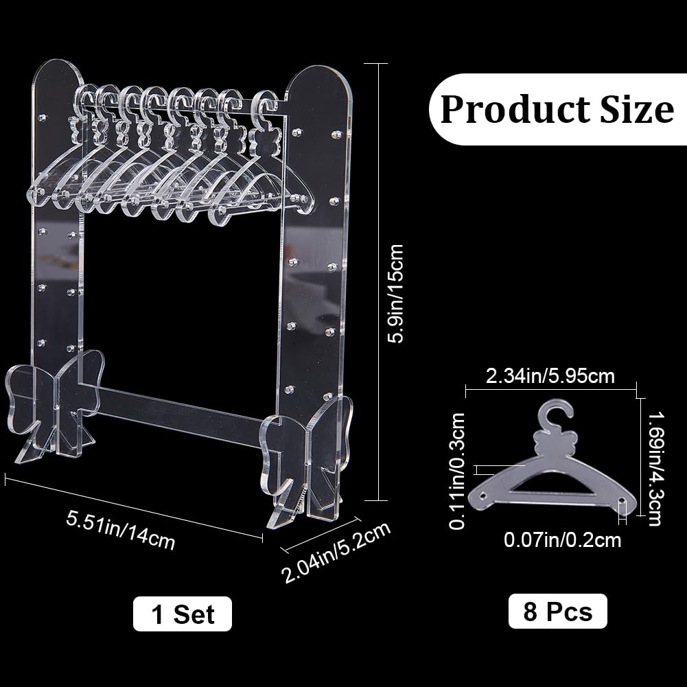Craspire Ohrring-Display-Halter Aus Acryl – 74 Löcher, Transparent, Mit Aufhängern, Für Aufbewahrung & Verkauf