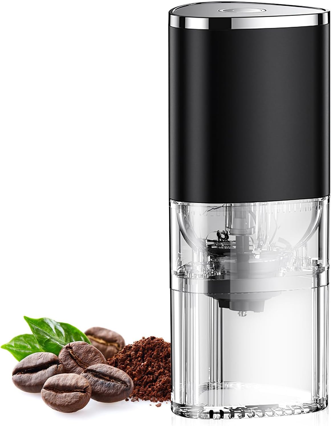 Generic Electric Coffee Grinding Machine for Home with Rechargeable 1200mah Battery, Adjustable Thickness Degree and Detachable Magnetic Buckle Design, Compact 155ml Capacity Coffee Bean