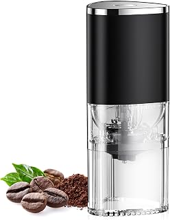 Generic Electric Coffee Grinding Machine for Home with Rechargeable 1200mah Battery, Adjustable Thickness Degree and Detachable Magnetic Buckle Design, Compact 155ml Capacity Coffee Bean