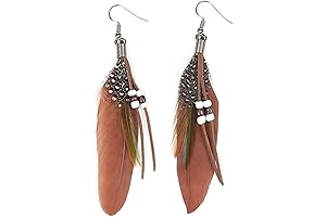 Native Feather Dangle Earrings: Adorn Your Style with Nature's Grace
