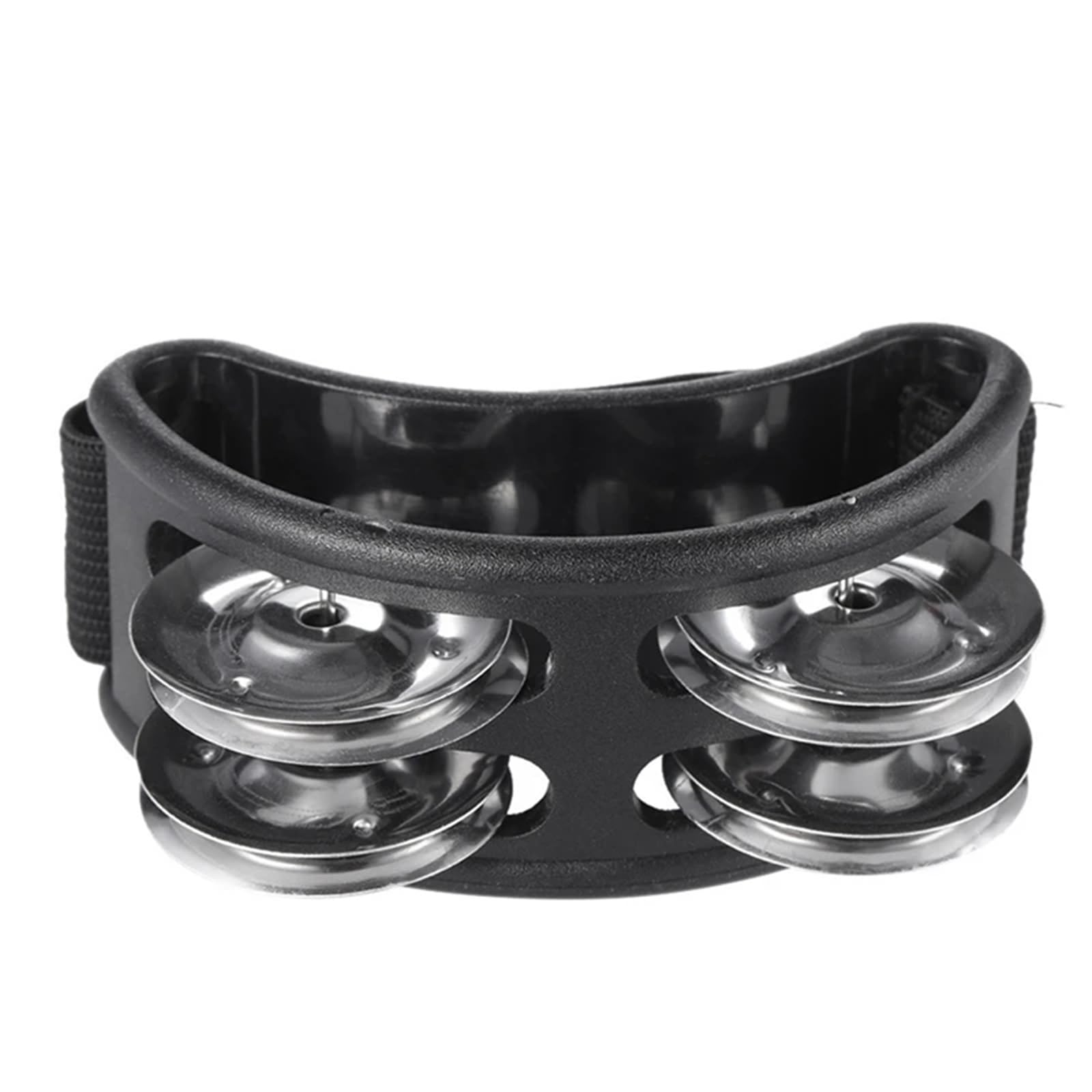 2 unidades de tambores, panderetas y otros instrumentos percusión (accesorios for manos pies) para Acompañamiento(Black)