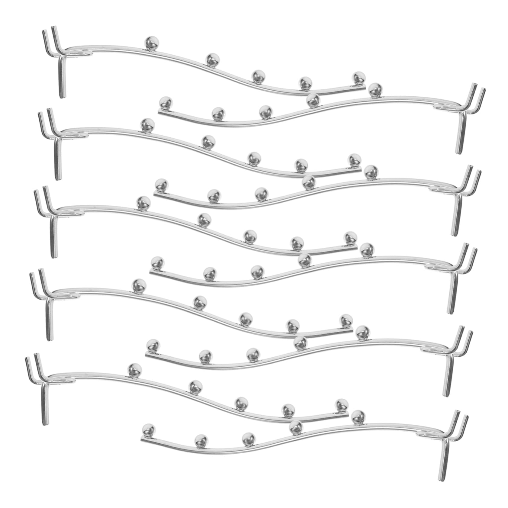 NAMOARLY Garage Utility Hooks 10 Pack Iron Pegboard Hooks Heavy Duty Hangers Tool Storage Wall Organizer Bead Design