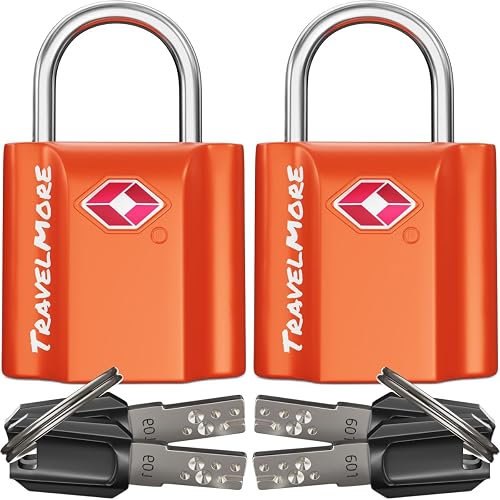 Lot de 2 Cadenas TSA à Clé pour Valise 