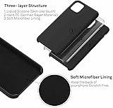 Fia Direct Silicone Case Cover For iPhone 12/12 Pro - Layered Hybrid Anti-Slip Protective Case - Shockproof Drop Protection - Black - Image 4
