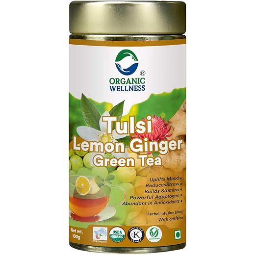 Organic Wellness Tulsi Lemon Ginger Tea 100g