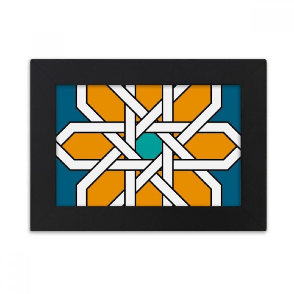 Marco Marruecos Estilo de la Flor Foto Escritorio Negro Geometría Abstracta