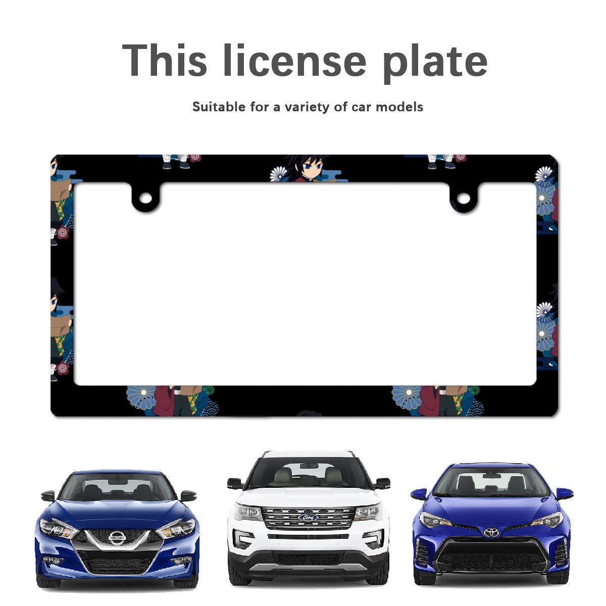 穴開け済】字光式 ナンバープレート 富士山ナンバー 【4444】 2枚 穴