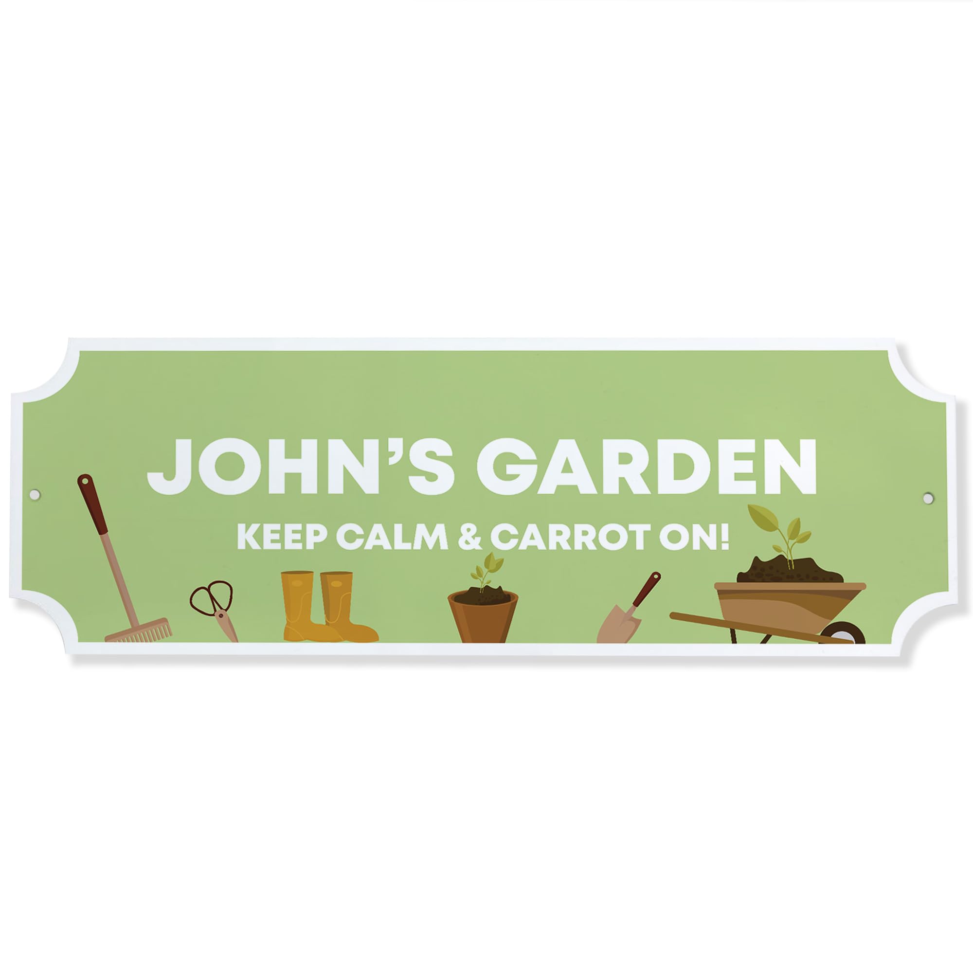 Red Ocean Garden Sign Personalised Home Decor Plaque For Garden 300x100mm Acrylic Sign For Outside Gardening Gifts Shed Summer House Welcome Gardener