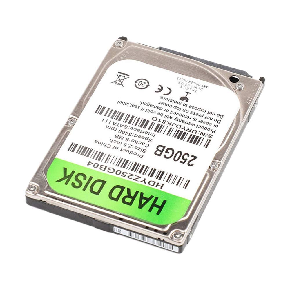 250G HDD 2.5 Pulgada Unidad de Disco Duro para Computadora PortáTil SATA 3.0 5400-7200Rpm Disco Duro para Computadora PortáTil