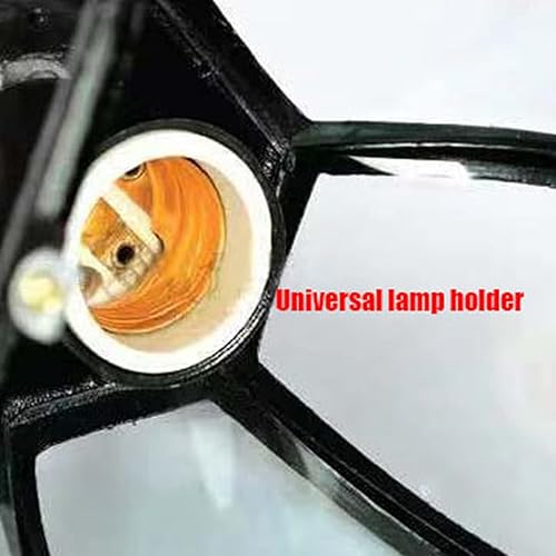 Miniatura 5 de Lámpara de pared para patio, lámpara de pared hexagonal para jardín, luz de pared impermeable para exteriores, soporte de lámpara de enchufe roscado