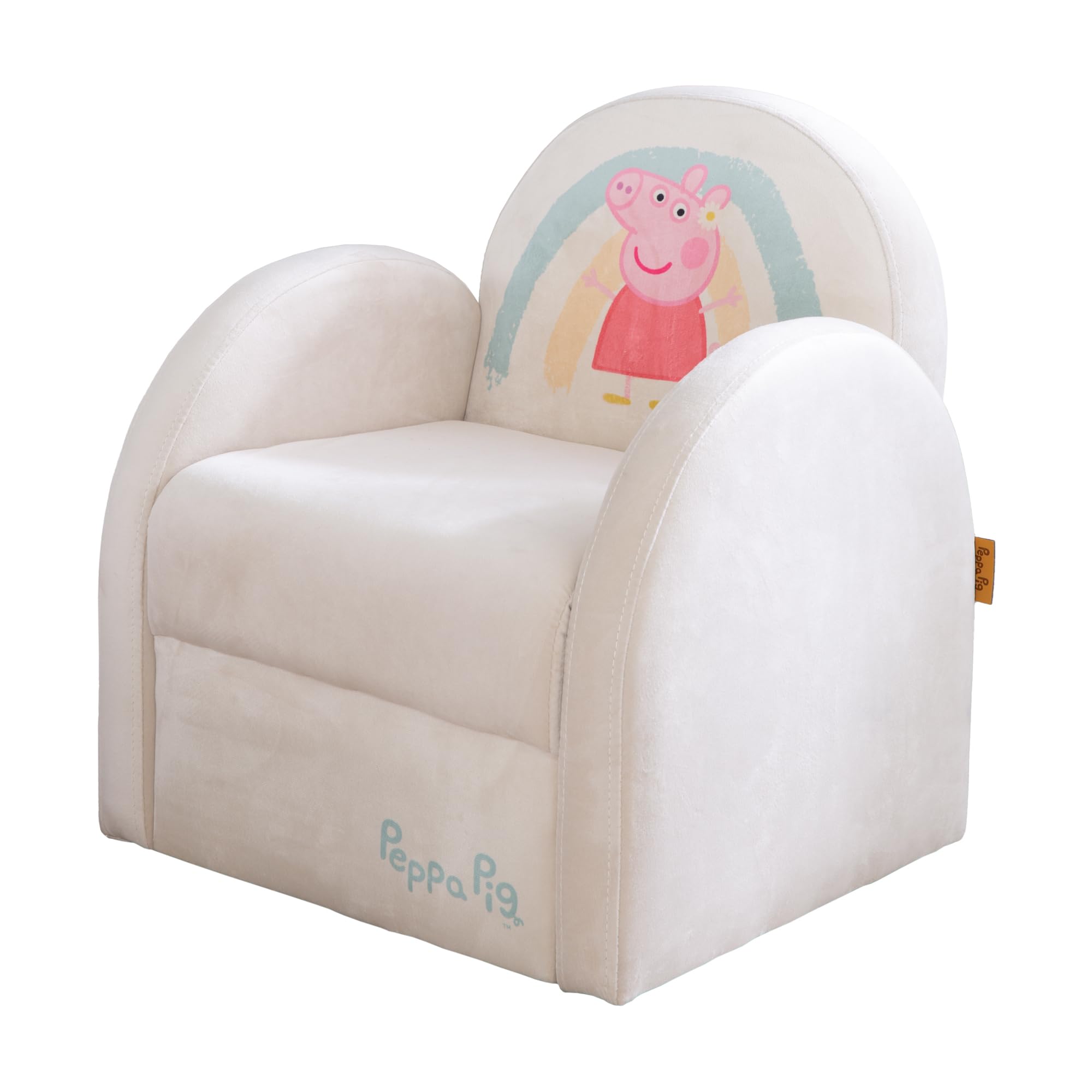 ROBA Peppa Pig Coffre à Jouets en Bois - Couvercle Rabattable - Motif