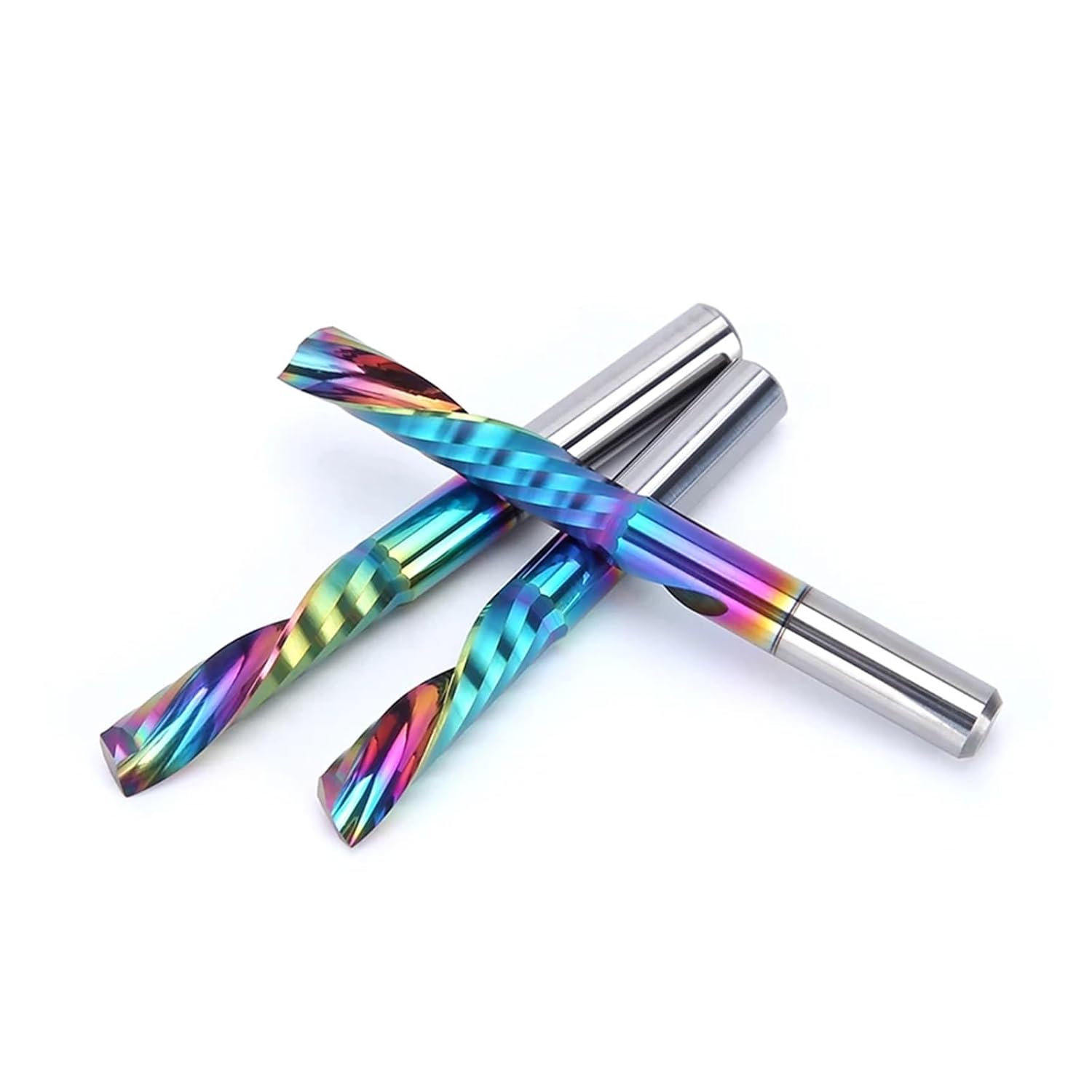 3.175/4/5/6mm Shank Single Flute Carbide Spiral End Mill DLC Coating 3D CNC Engraving Milling Cutter for Wood Acrylic Tool(H07070617)