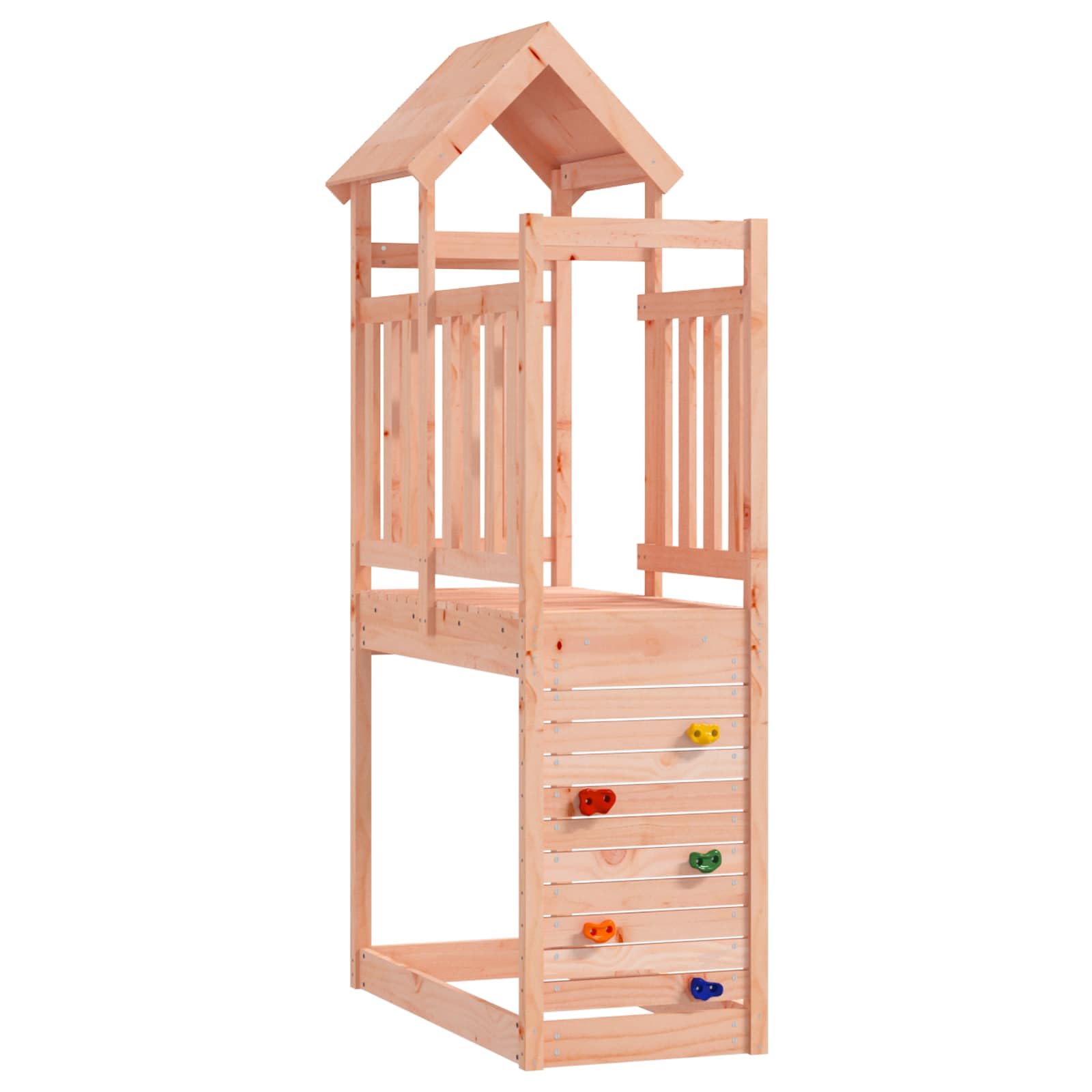 Spielturm Braun 53 x 110,5 x 214 cm Massives Douglasienholz