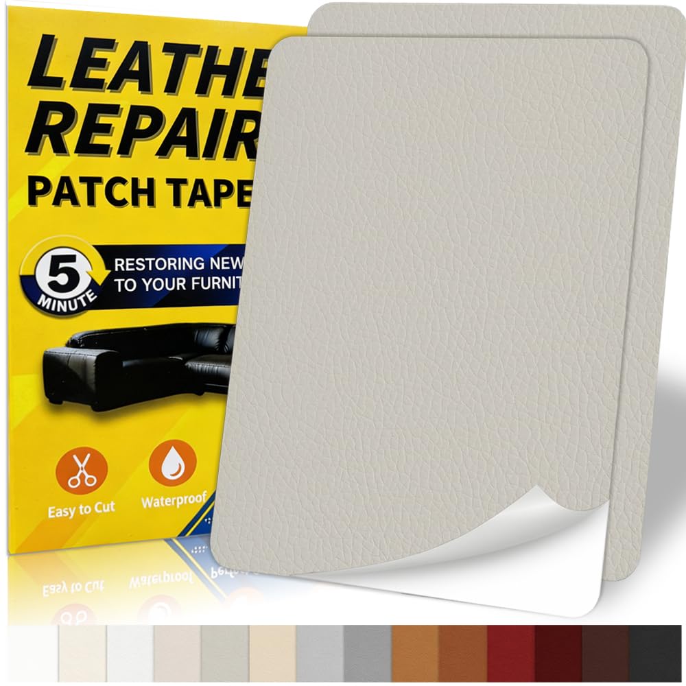 Gelaisi Leder Reparatur Set, Kunstleder Selbstklebend, Kunstleder-Reparaturset