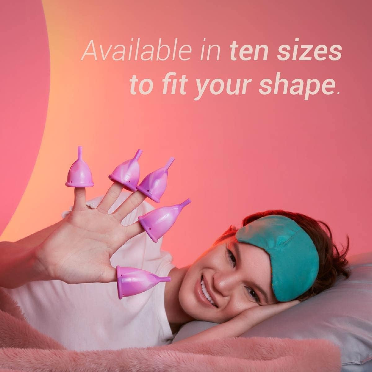LUMMA® │ Flexible Menstrual Cups Made from Ultra-Thin Medical Grade Silicone (Pink Love, S)
