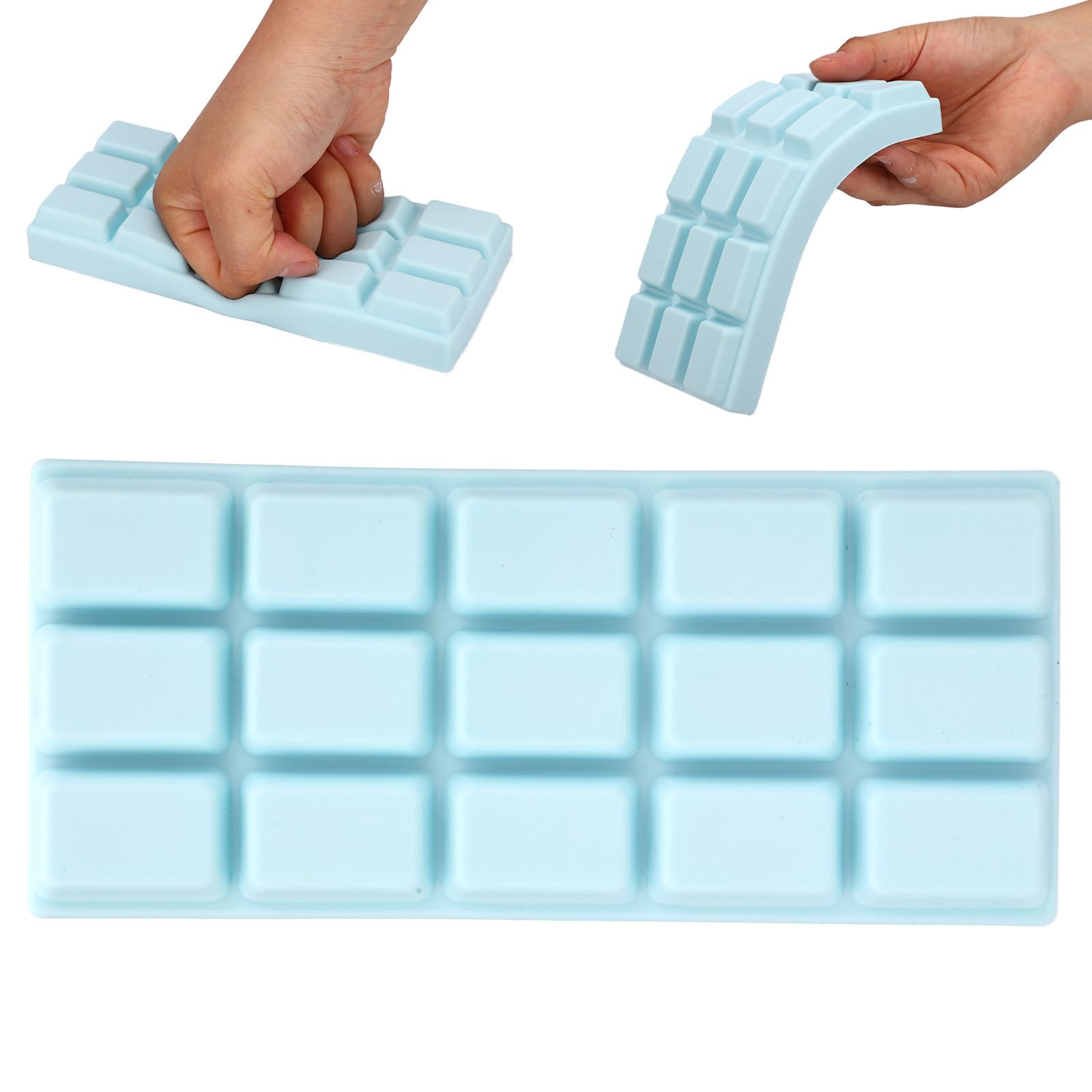 Slow Rising Chocolate Bar Squishy, Fake Chocolate Squeeze Plaything Soft Realistic Giant Food Fidget Toy Suitable for Adults Office Home Desk Focus and Party Favor (Blue) — image 1