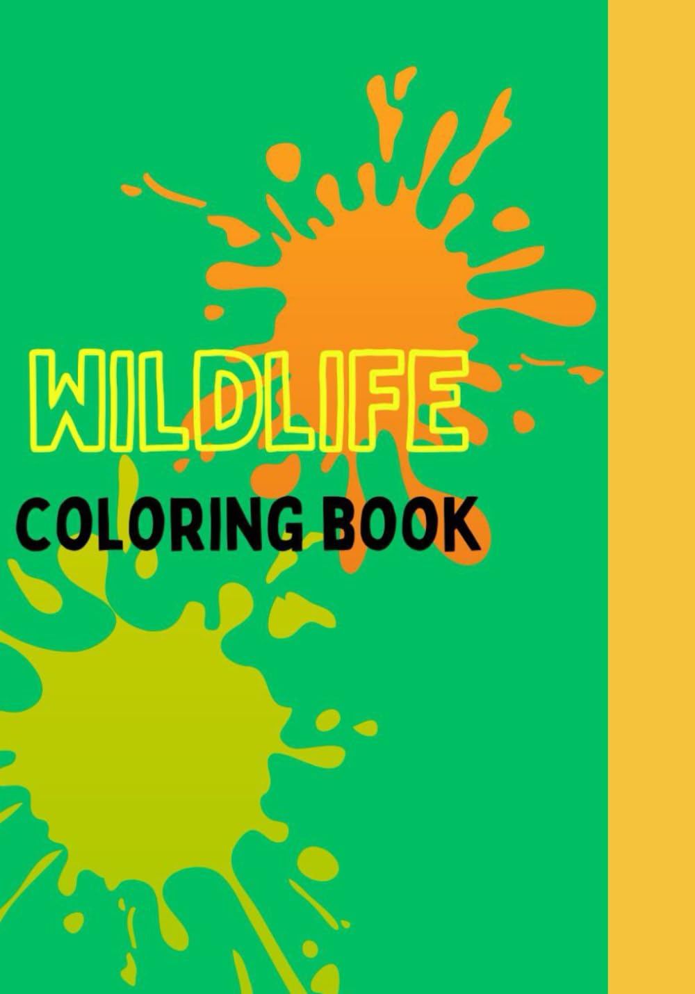 Wildlife Coloring Book: worksheets for children