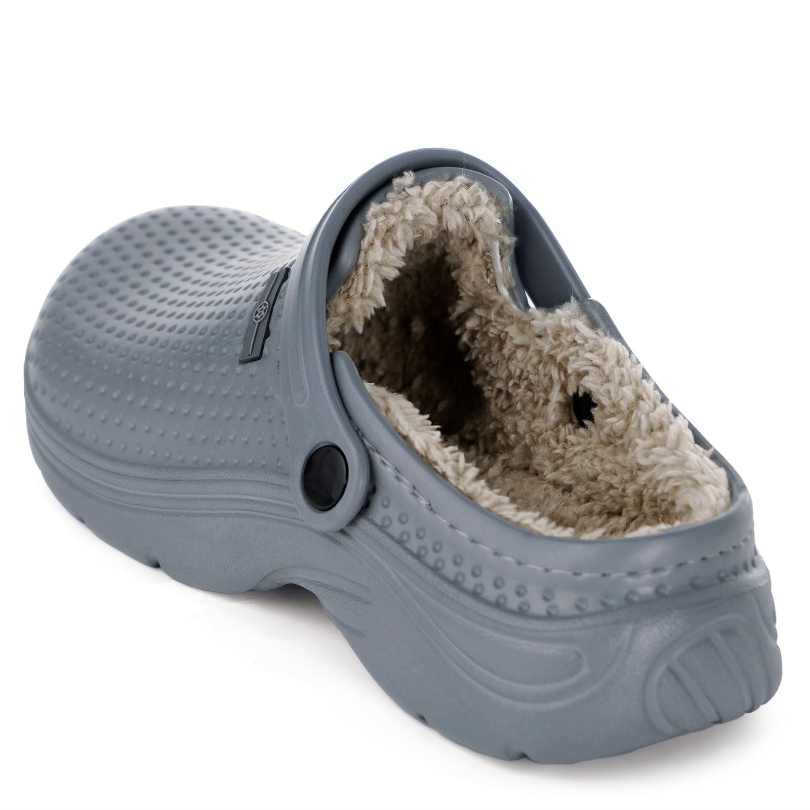 Eagsouni Clogs Hausschuhe Gefüttert Herren Damen Winter Gartenschuhe | Wasserdicht, Warme Pantoletten, Rutschfest, Gartenclogs