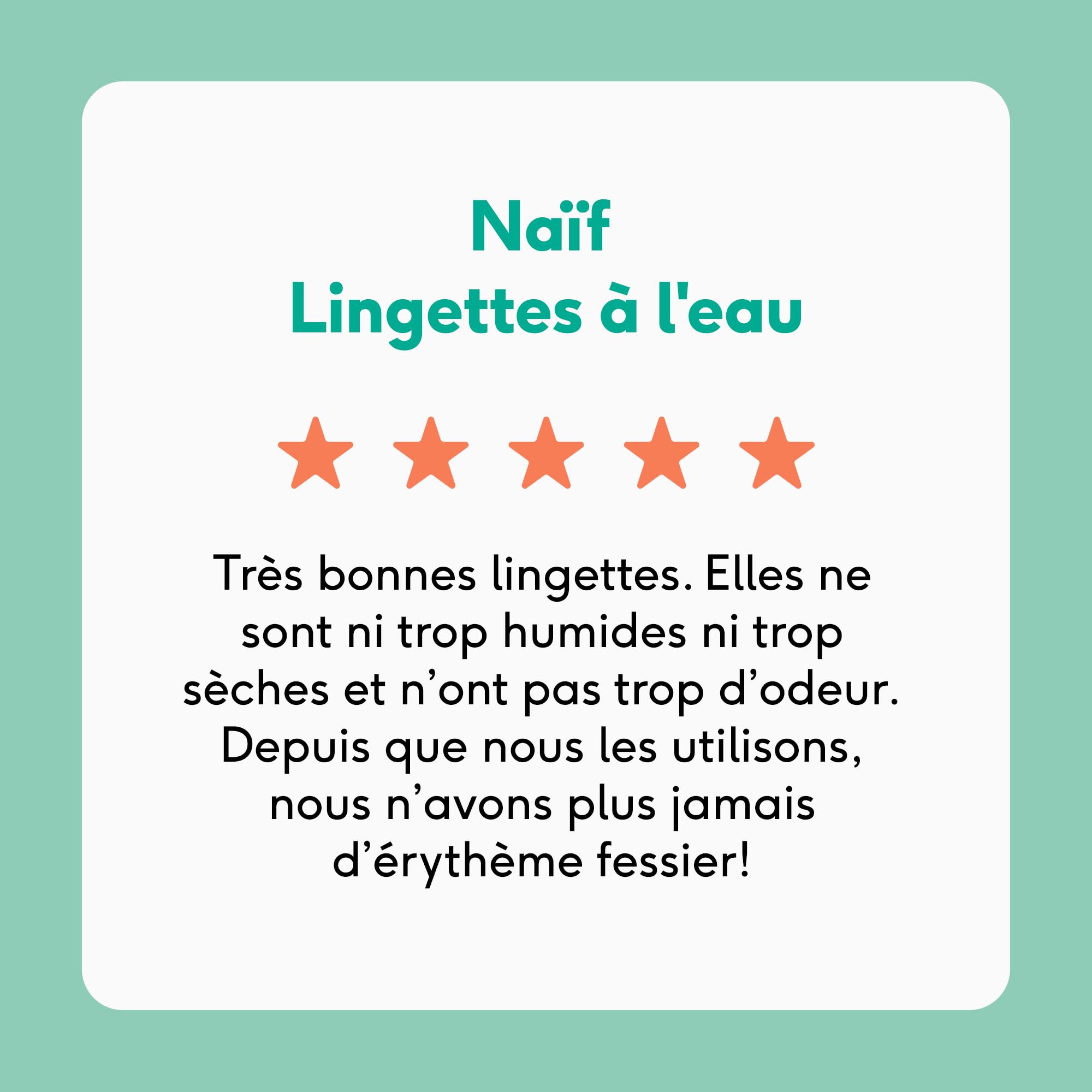 Naïf - Lingettes humides sans plastique - 162 lingettes (3 x 54 lingettes) - Soin des fesses, du corps et du visage de bébé - 99% d'eau - 0% de parfum et d'alcool