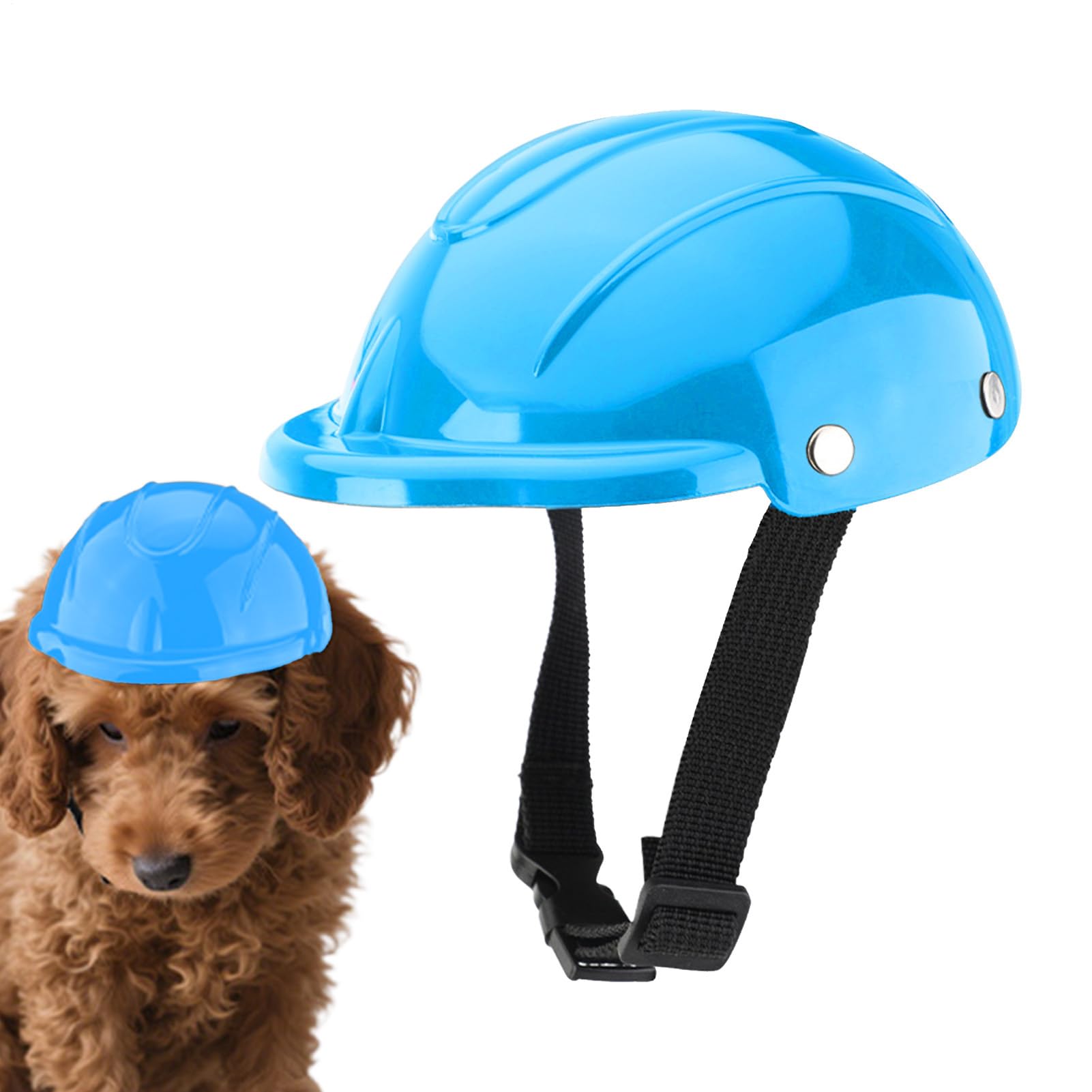 Helmet for Small Dogs, Small Dog Motorcycle Helmet for Outdoor, Adjustable Windproof Motorcycling Dogs Hat Safety Hats for Cats Puppies