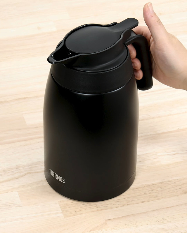 Amazon｜サーモス ステンレスポット 1.5L マットブラック 保温ポット 
