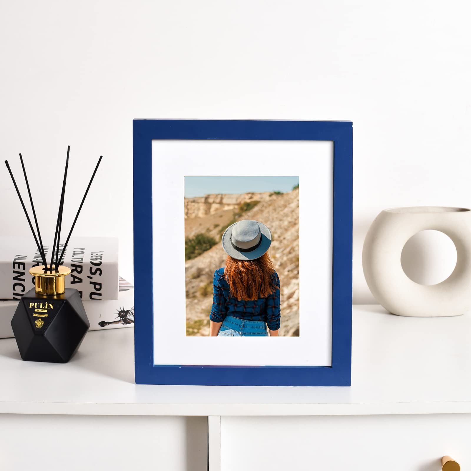 Amazon.com - wyooxoo 8x10 Picture Frame Set of 2 Dark blue Made of