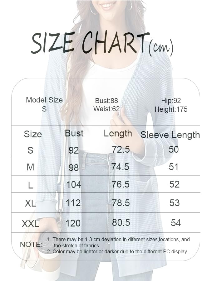 GLEENOD Strickjacke Damen Langarm Casual Lang Elegant Strickmantel Cardigan Open Front Strickpullover mit Taschen