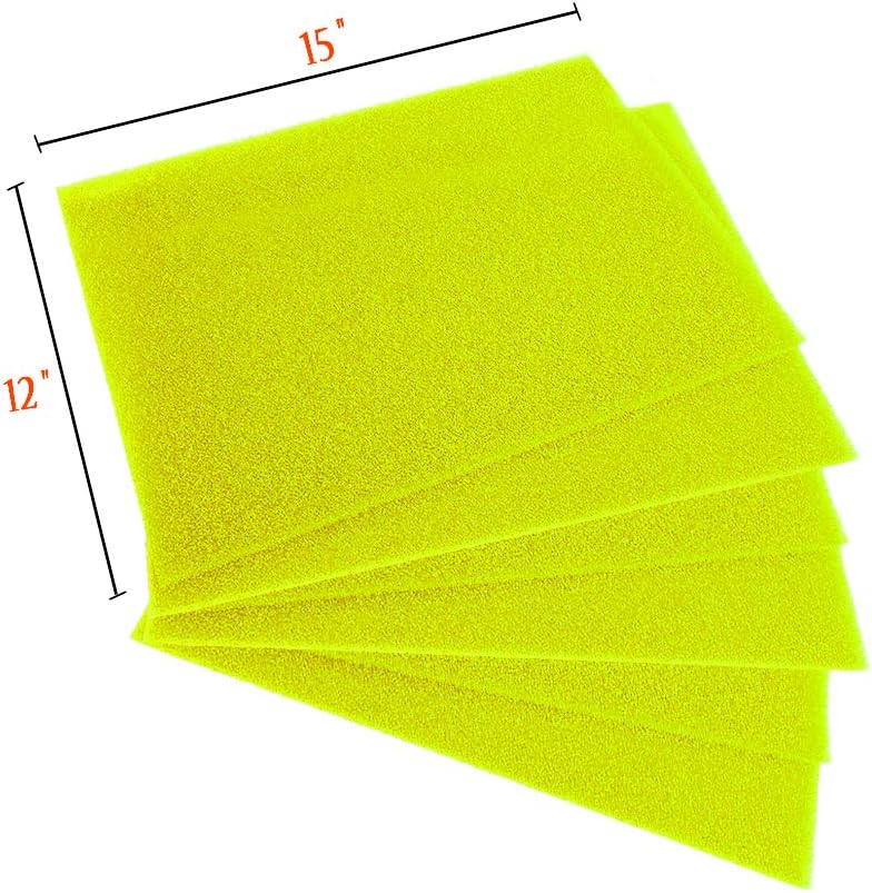 Dualplex® Fruit & Veggie Life Extender Liner for Fridge Refrigerator Drawers, 12 x 15 Inches (6 Pack) – Extends The Life of Your Produce Stays Fresh & Prevents Spoilage, (Yellow)