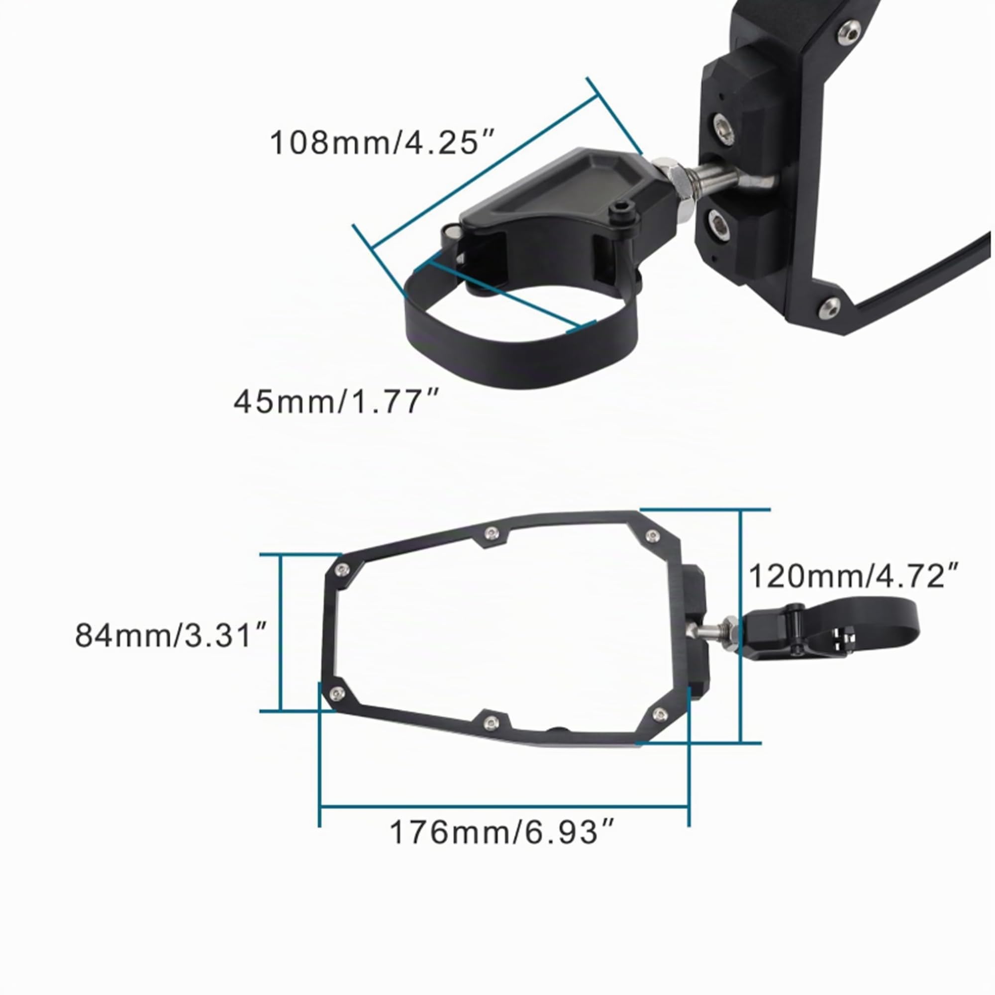 GOOFIT RéTroviseur RéTroviseur LatéRal Remplacement pour Arctic Cat Polaris RZR Kwasaki Teryx Deere Gator Rhino YXZ RZR 2020 Motorcycle Dune Buggy beach buggy