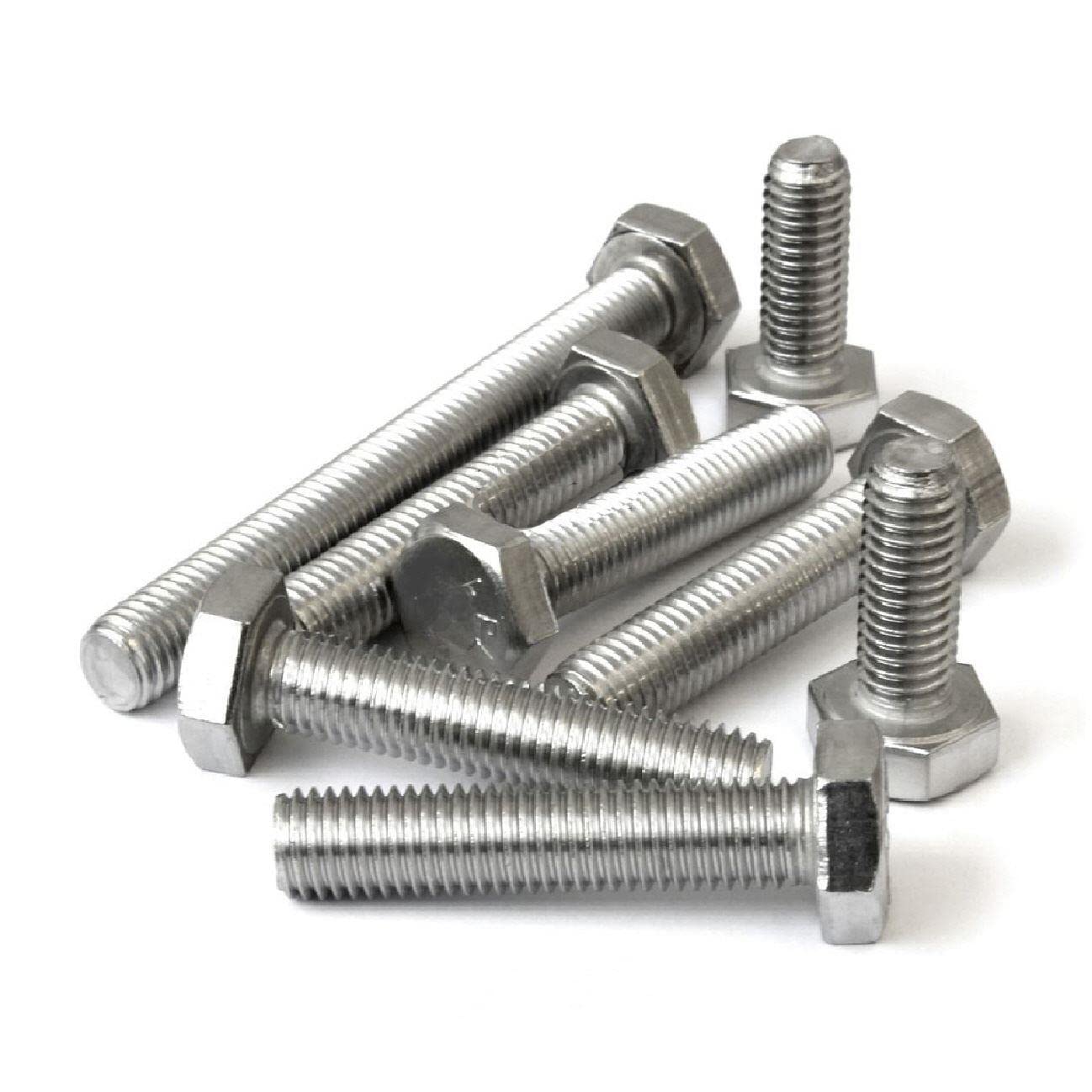 Homesmart 5 X Hex Head Set Screw Bolts M12 X 50Mm, Fully Threaded