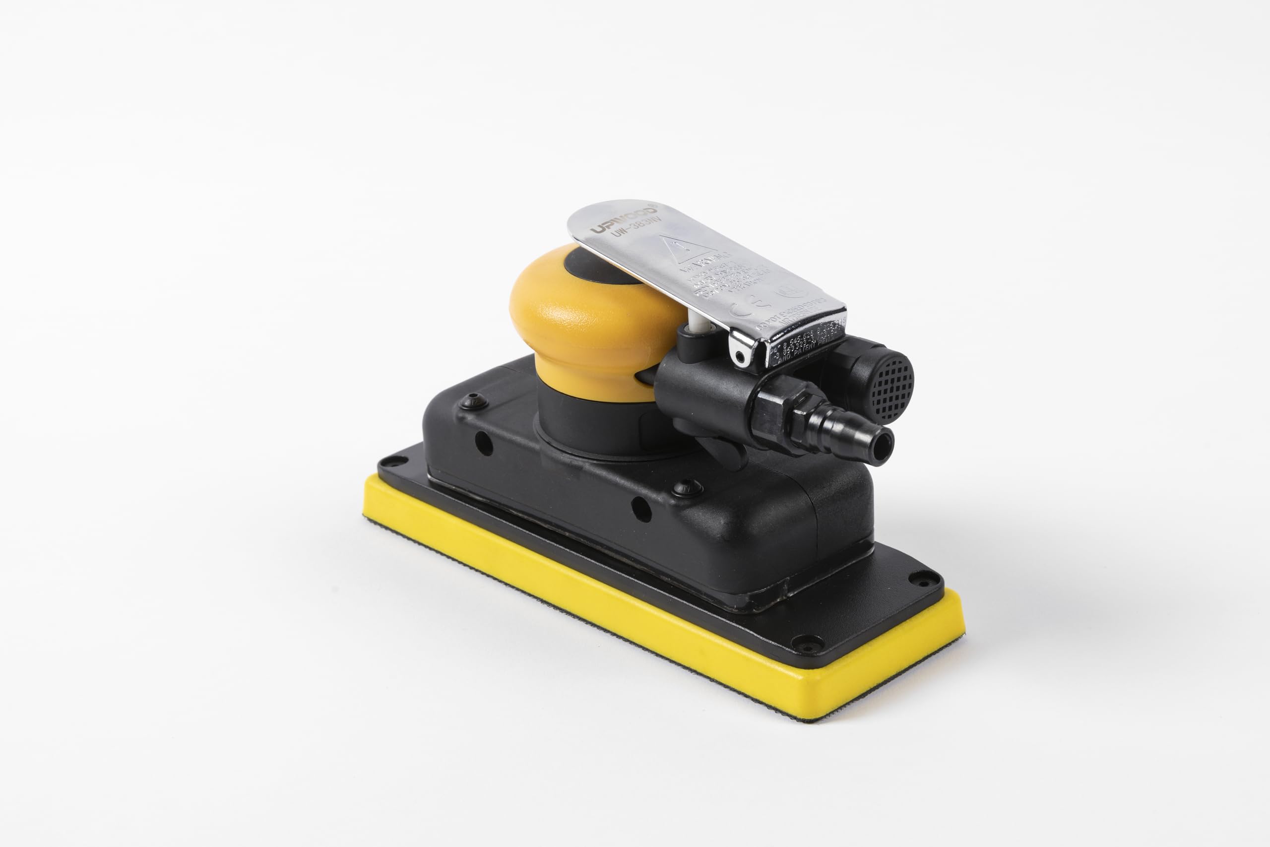 Levigatrice orbitale Jitterbug, 3 x 8", orbita da 70 mm x 198 mm, 10.000 OPM max senza vuoto con cuscinetto a strappo extra e 15 carte vetrate (80/120/180/320/400)